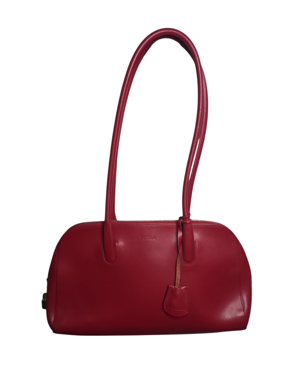 red leather Furla bowling/shoulder bag.size 2.